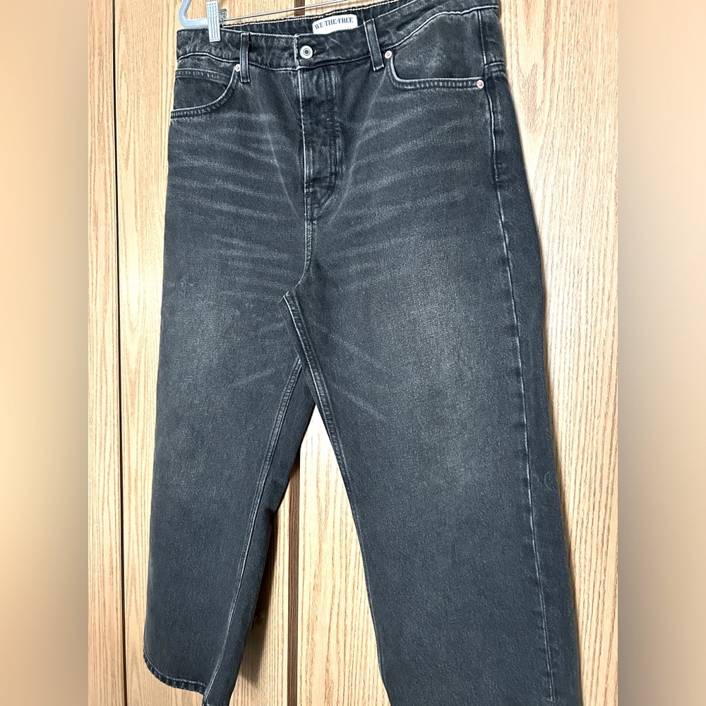 We The Free Black Wide Leg Jeans